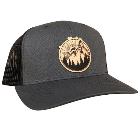 Sun Behind Mountain Snapback Cap - Picture 1 of 1